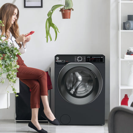 H-Wash & Dry 500 - Black - 9/6KG (HD 496AMBCB/1-80)